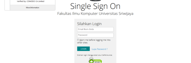 Step Login Email Ilkom on Android