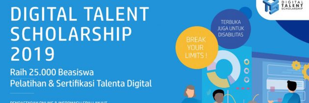 Pendaftaran Digital Talent Scholarship 2019