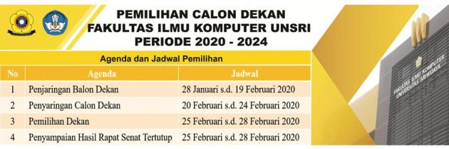Pemilihan Calon Dekan Fakultas Ilmu Komputer 2020