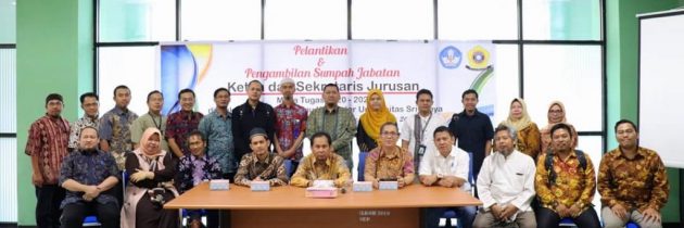 Pelantikan Kepala Jurusan Sistem Komputer Teknik Informatika Dan Sistem Informasi Fakultas Ilmu Komputer Fakultas Ilmu Komputer Universitas Sriwijaya