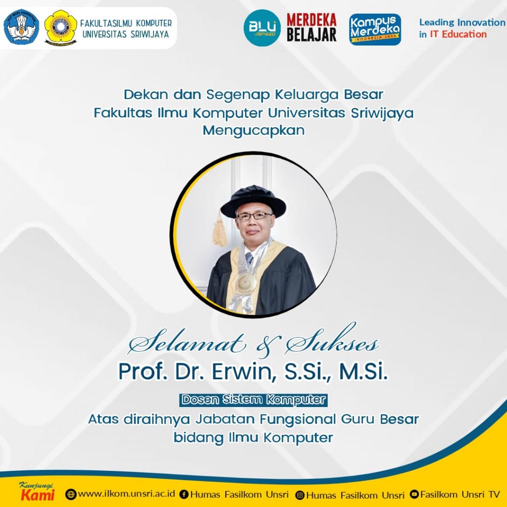 Selamat Prof.Dr. Erwin, S.Si., M.Si. Jabatan Fungsional Sebagai Guru ...