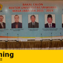 [LIVE STREAMING] Penyampaian Misi Visi & Debat Bakal Calon UNSRI
