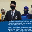 PELANTIKAN WAKIL DEKAN PERIODE 2020 – 2024 FASILKOM UNSRI