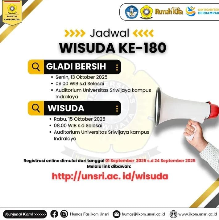 Jadwal WISUDA KE 180