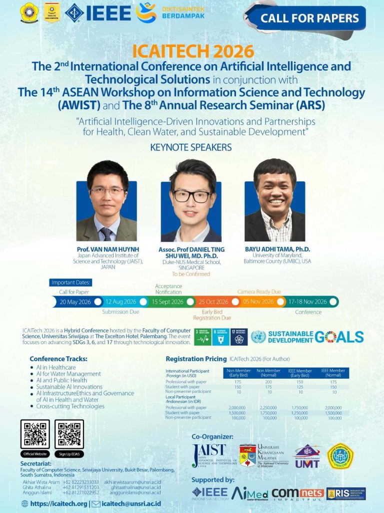 The 2nd International Conference on Artificial Intelligence and Technological Solutions (ICAITech)