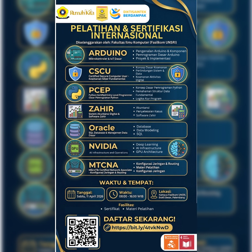 DAFTARKAN DIRI ANDA!! PELATIHAN SERTIFIKASI INTERNASIONAL