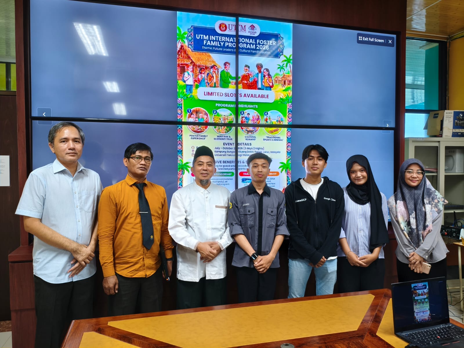 Pelepasan Mahasiswa Fasilkom Unsri UTM International Foster Family 2026